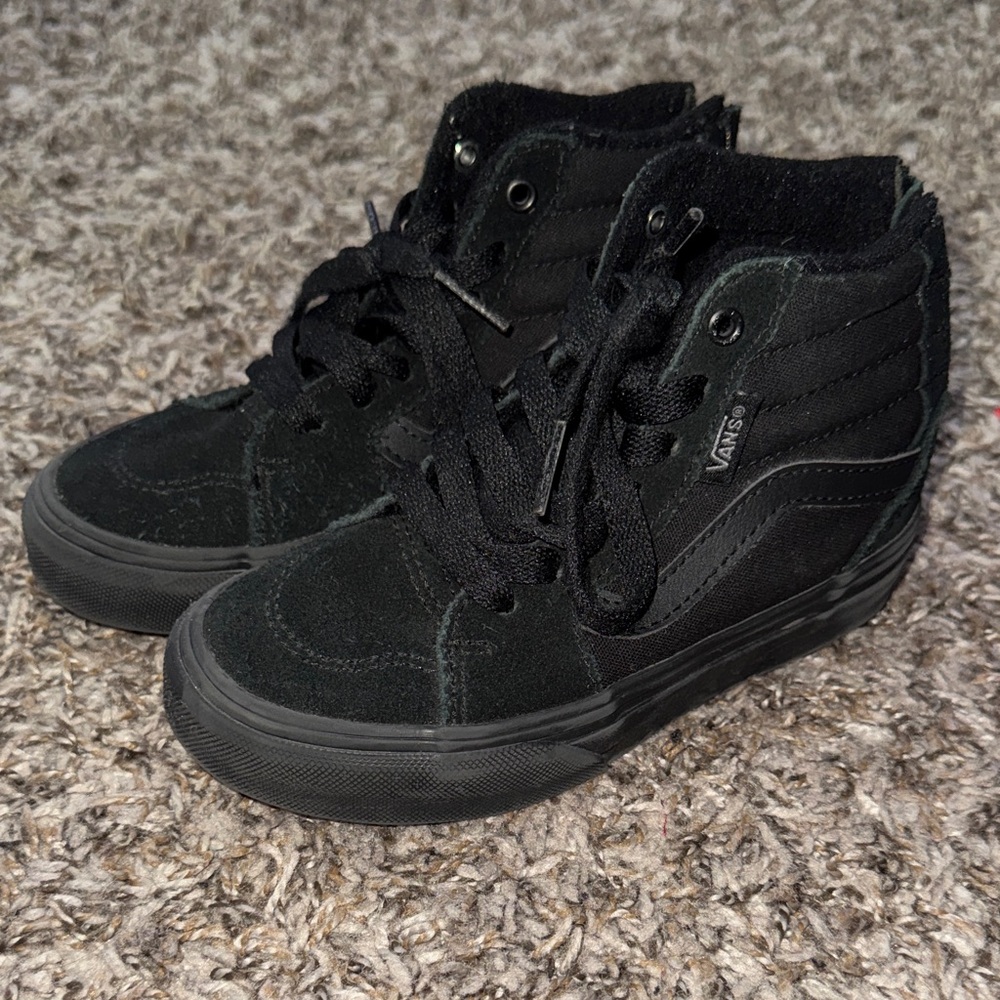 Vans Kids Black High-Top Sneakers